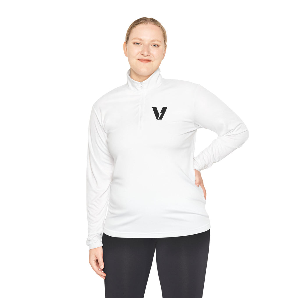 Velocity-X Unisex Quarter-Zip Pullover with Sleek Logo