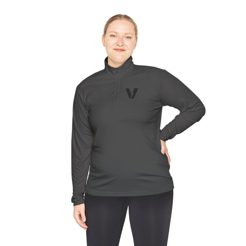 Velocity-X Unisex Quarter-Zip Pullover with Sleek Logo