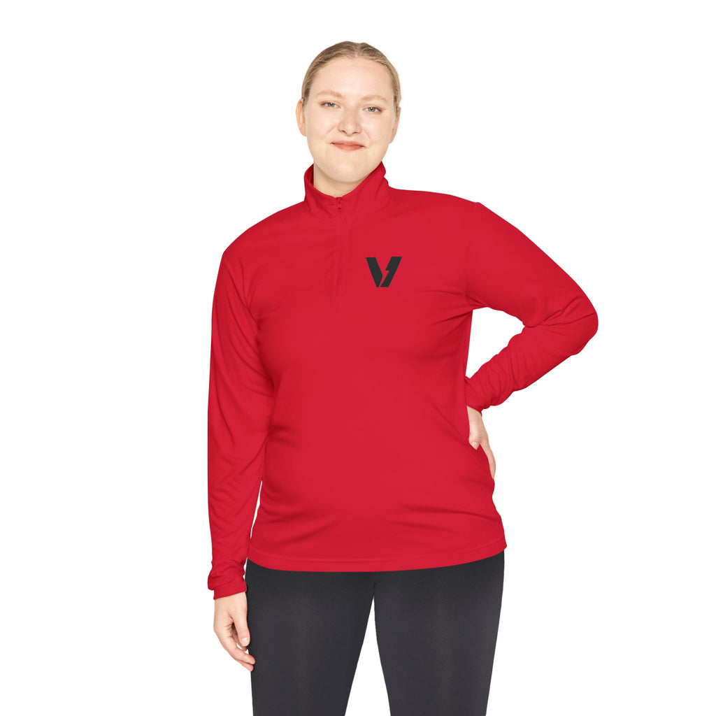 Velocity-X Unisex Quarter-Zip Pullover with Sleek Logo