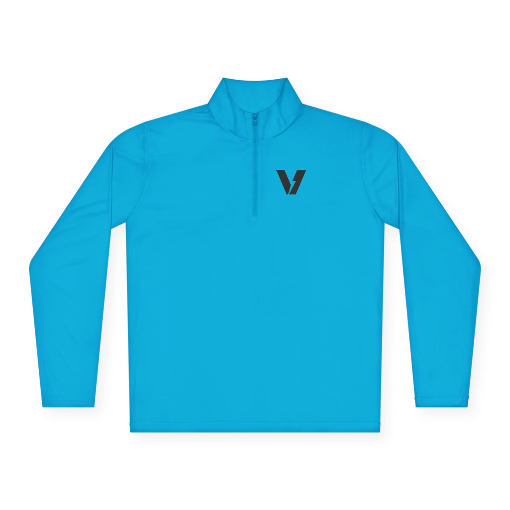 Velocity-X Unisex Quarter-Zip Pullover with Sleek Logo