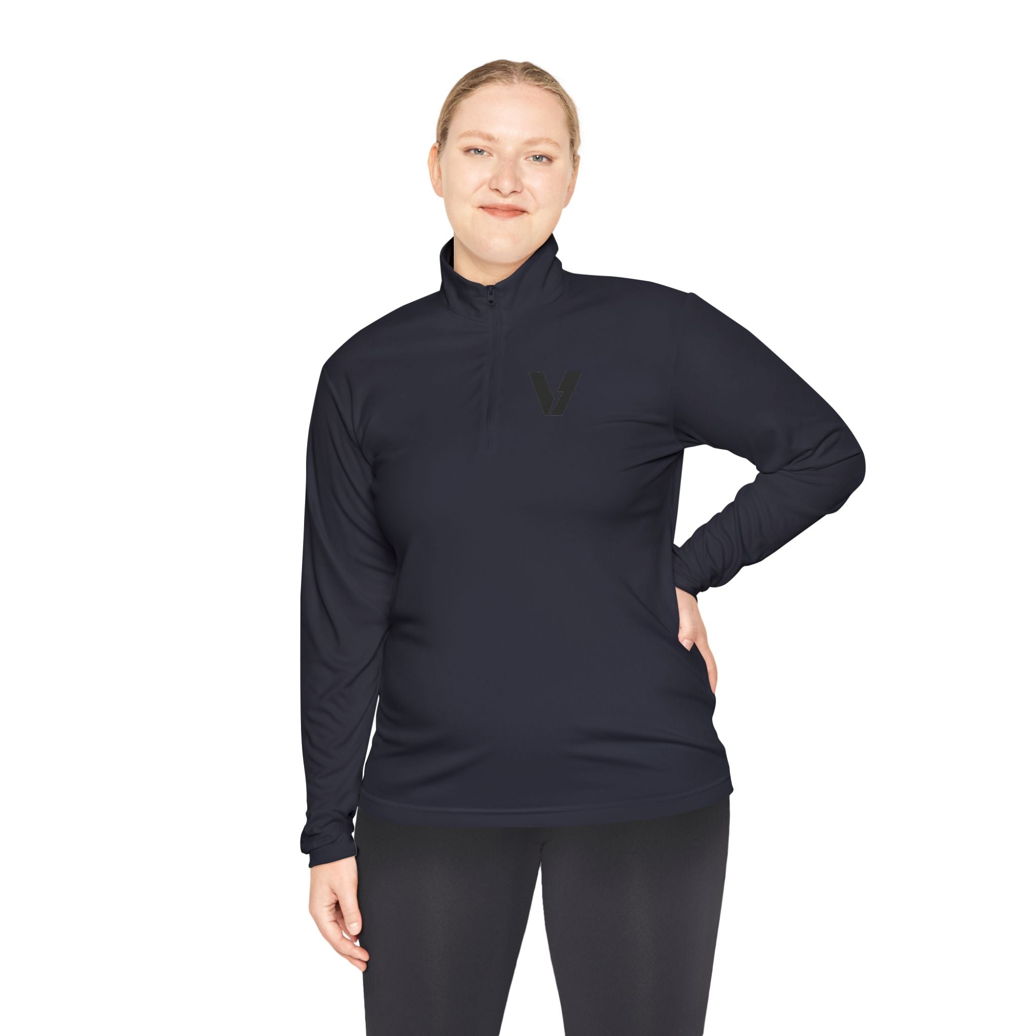 Velocity-X Unisex Quarter-Zip Pullover with Sleek Logo
