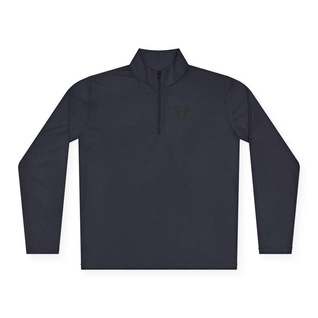 Velocity-X Unisex Quarter-Zip Pullover with Sleek Logo