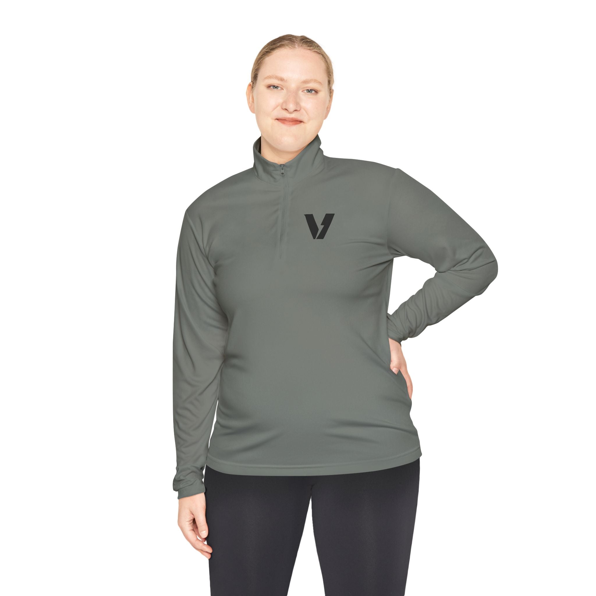 Velocity-X Unisex Quarter-Zip Pullover with Sleek Logo