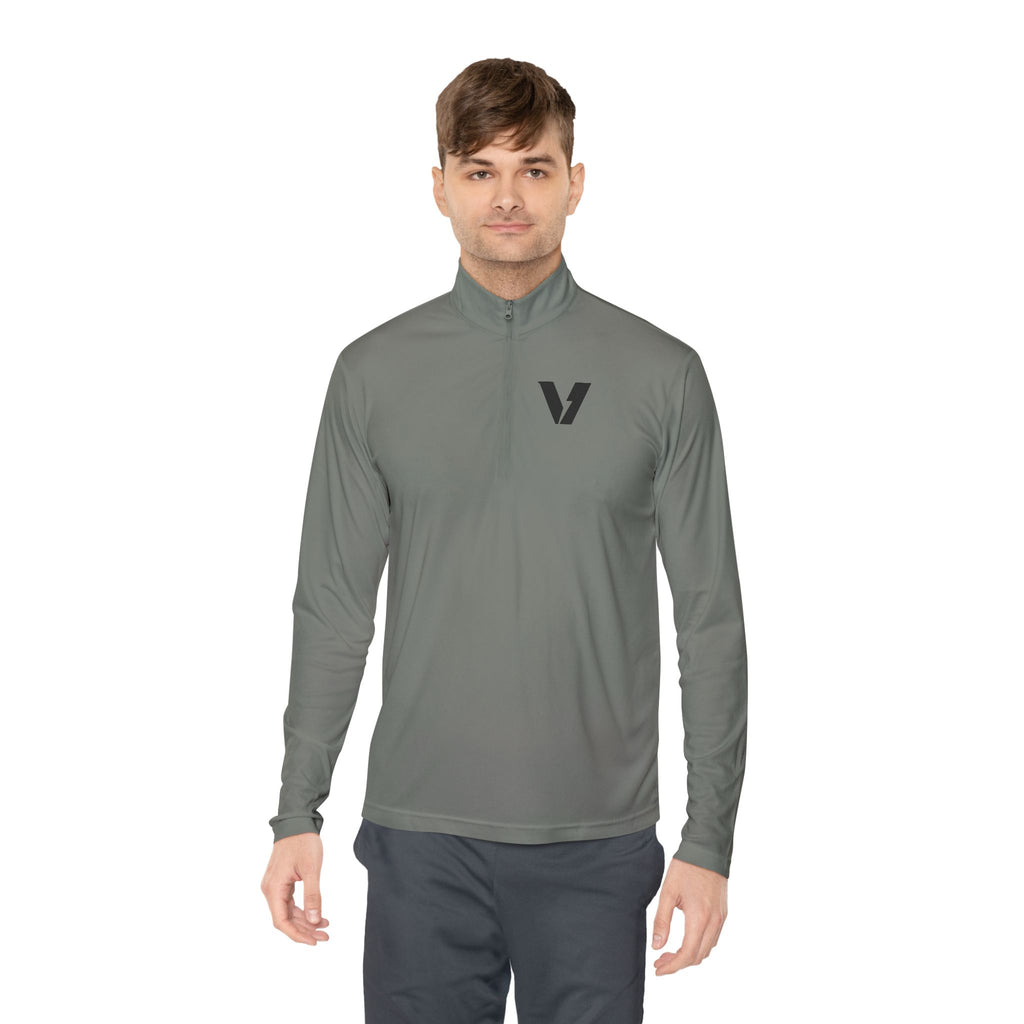 Velocity-X Unisex Quarter-Zip Pullover with Sleek Logo