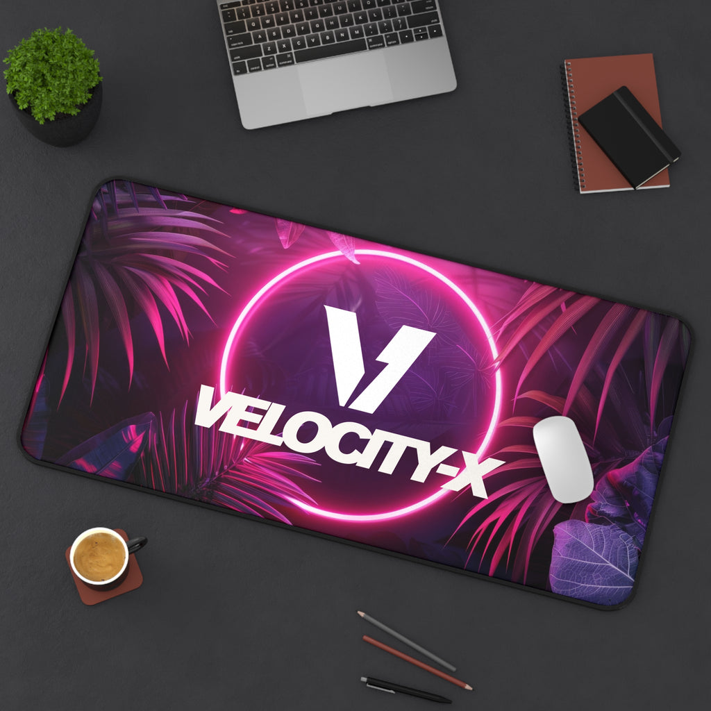 VelocityX Neon Desk Mat - Modern Gamer's Workspace Essential