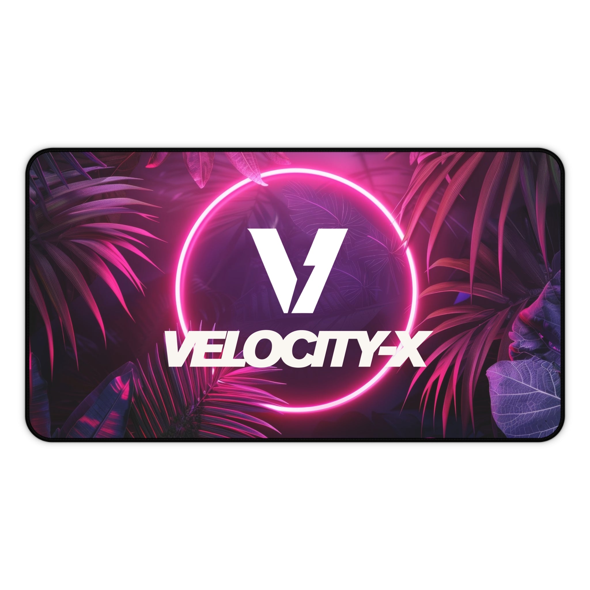 VelocityX Neon Desk Mat - Modern Gamer's Workspace Essential