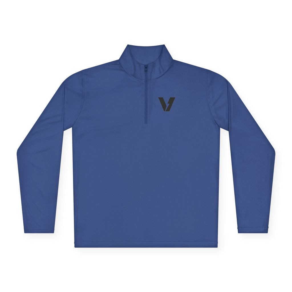 Velocity-X Unisex Quarter-Zip Pullover with Sleek Logo