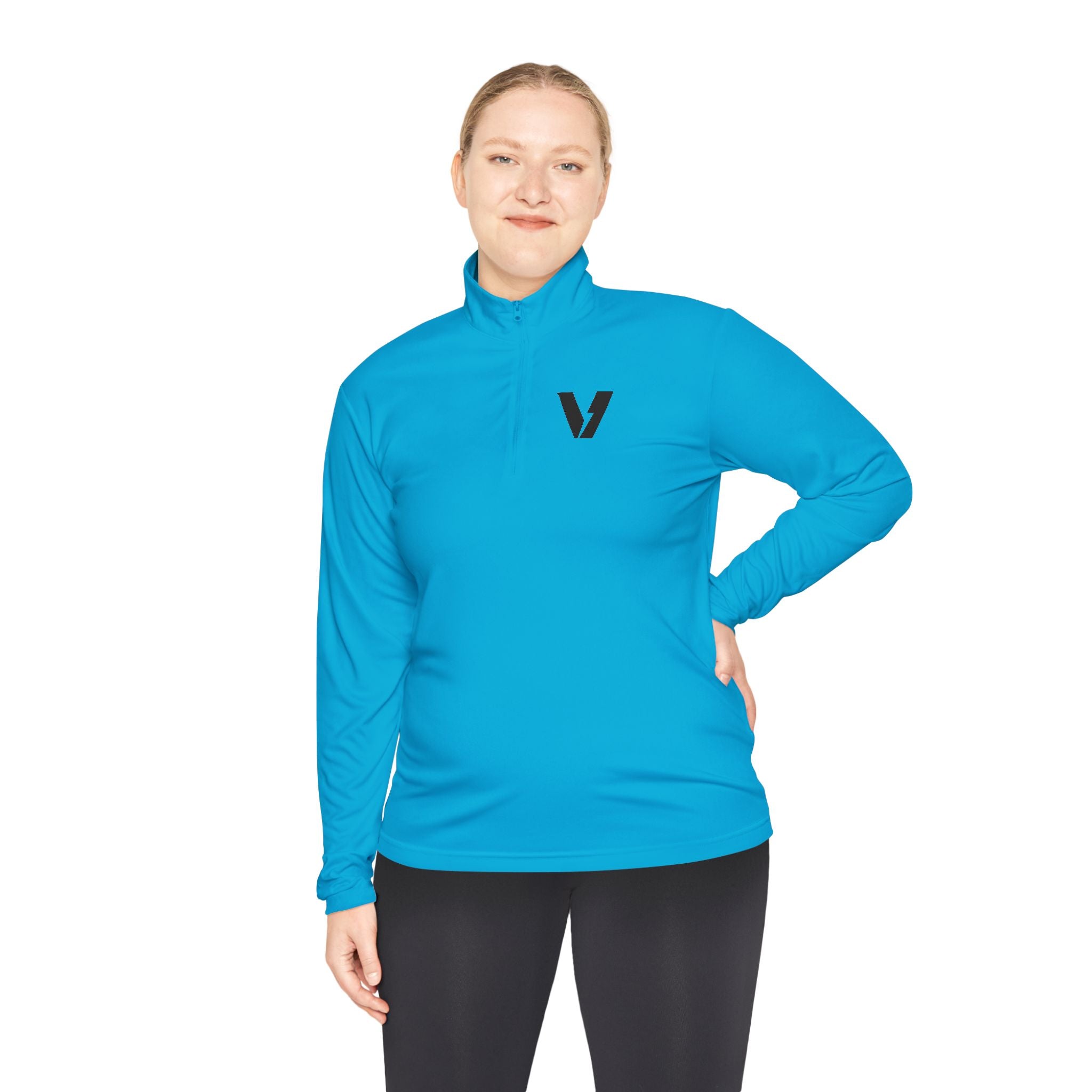 Velocity-X Unisex Quarter-Zip Pullover with Sleek Logo