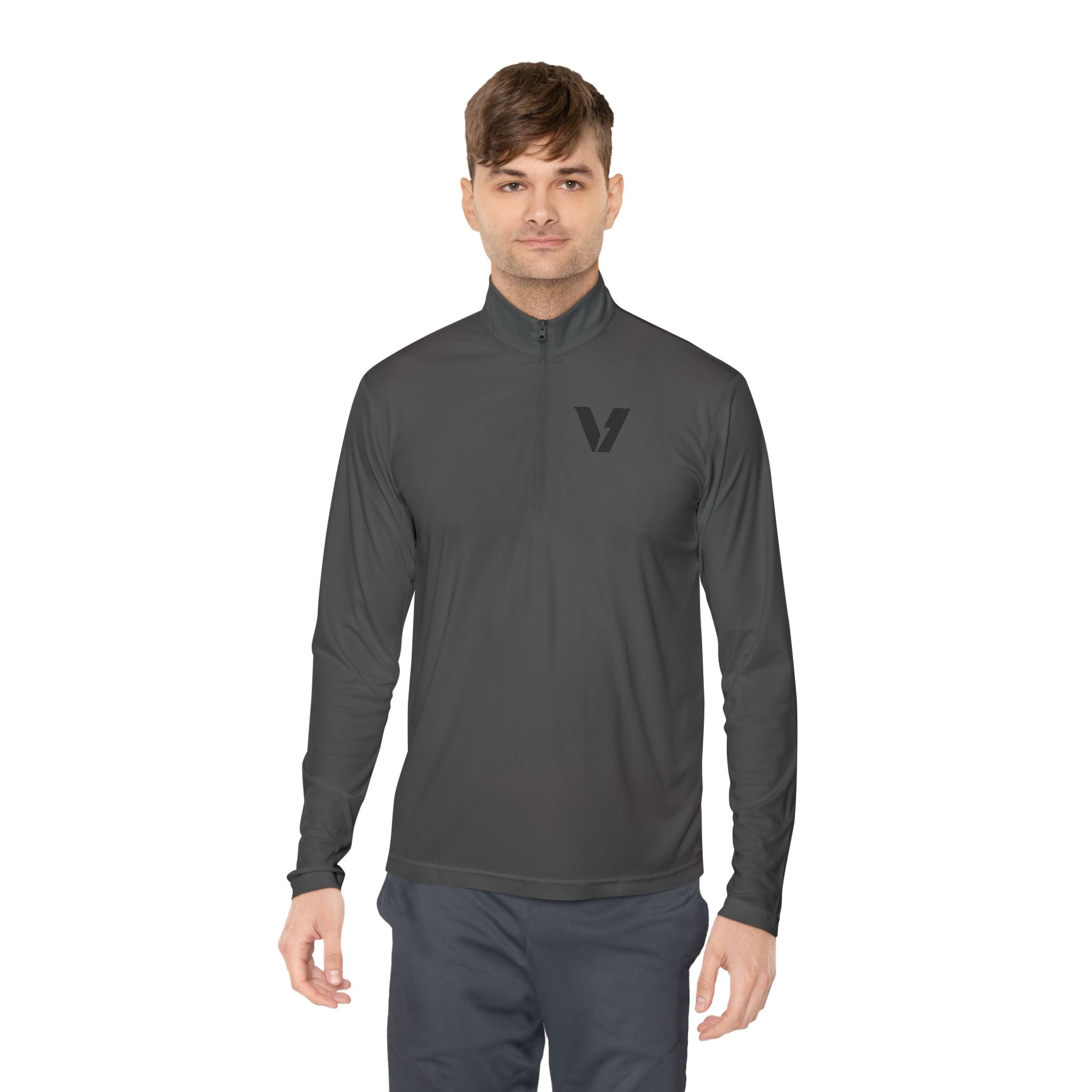 Velocity-X Unisex Quarter-Zip Pullover with Sleek Logo