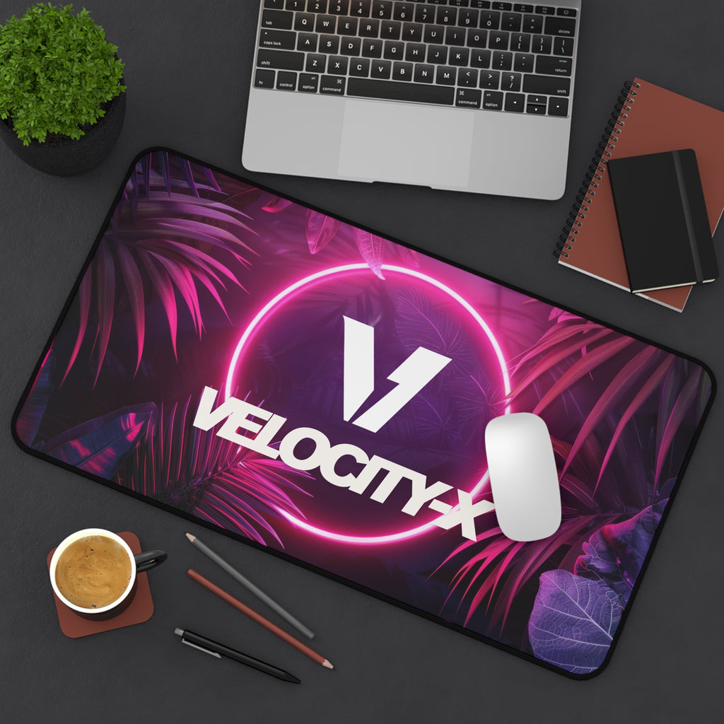 VelocityX Neon Desk Mat - Modern Gamer's Workspace Essential