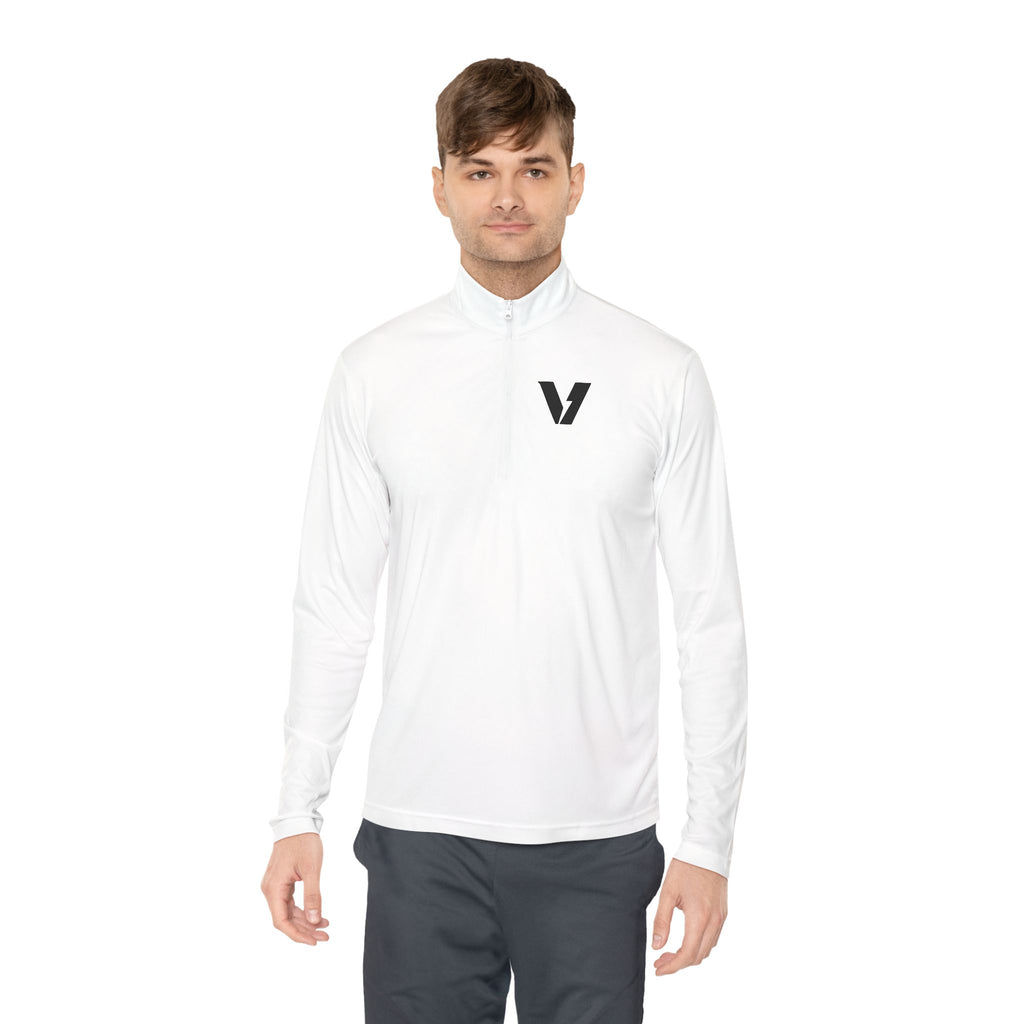 Velocity-X Unisex Quarter-Zip Pullover with Sleek Logo
