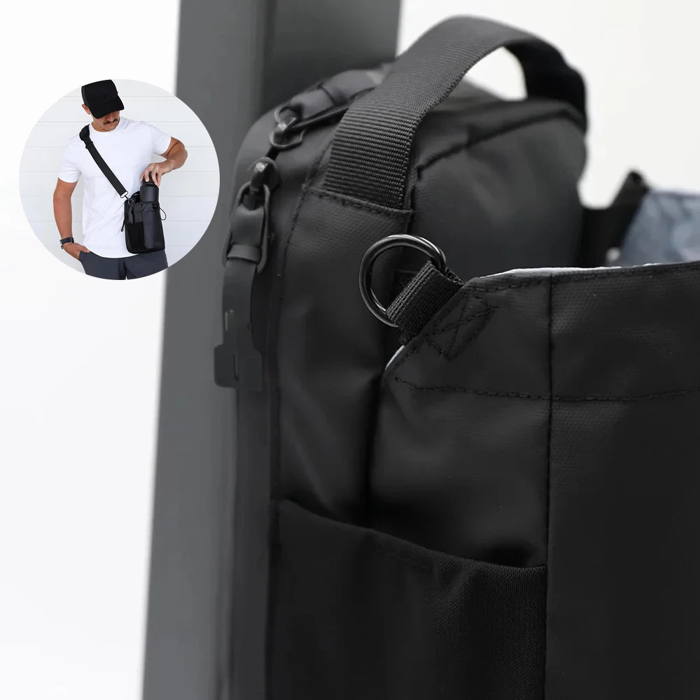 Magnetic Gym Water Bottle Bag Holder – Portable Bottle Pouch with Built-In Magnet for Easy Attachment to Metal Surfaces